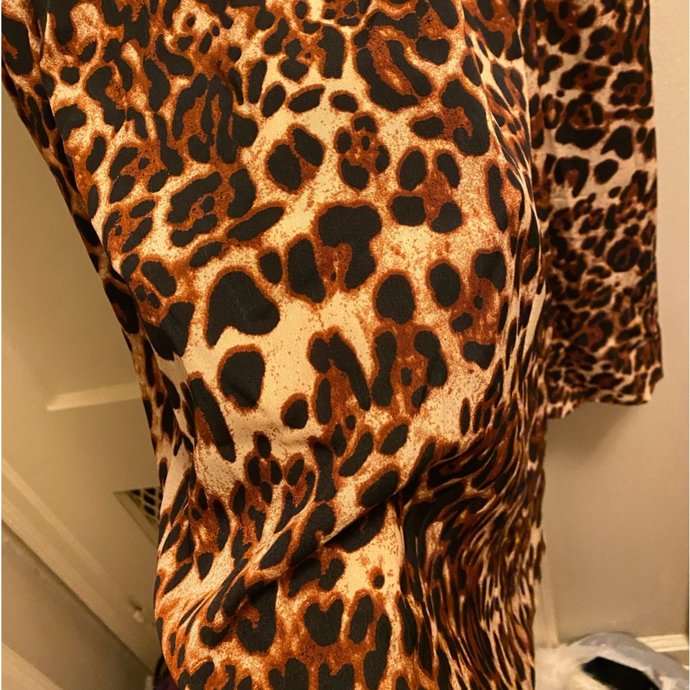 Leopard Maxi Skirt w/ Drawstring - Picture 6 of 7